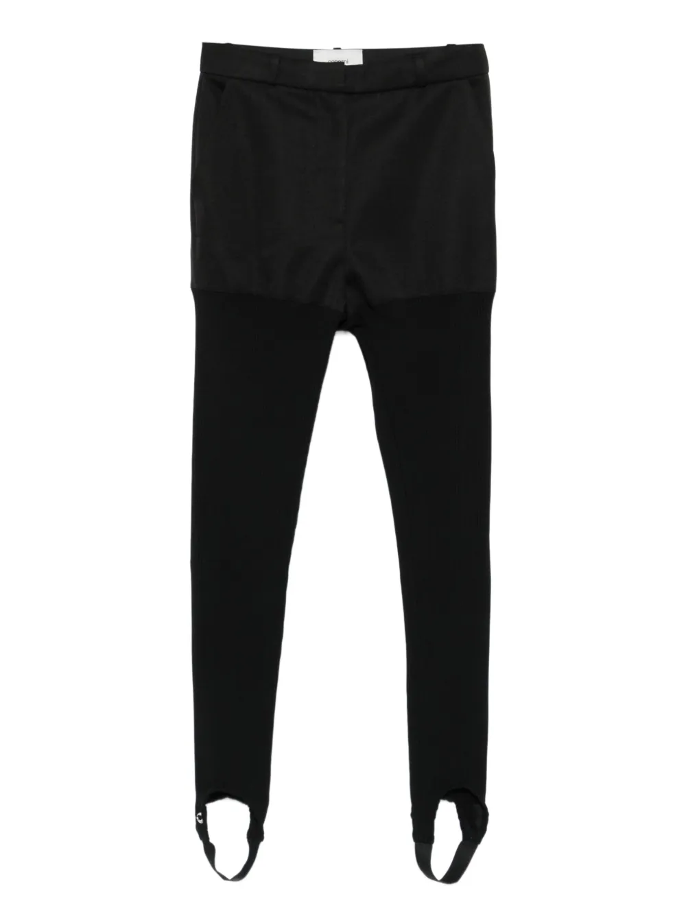 Coperni High-waisted Stirrup Trousers In Black