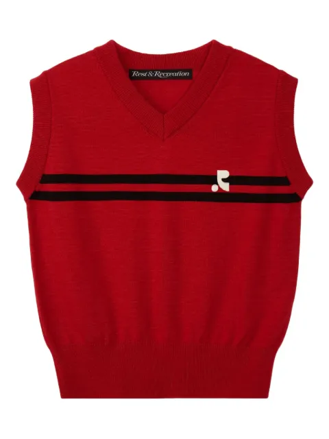 Rest&Recreation double-line knit vest