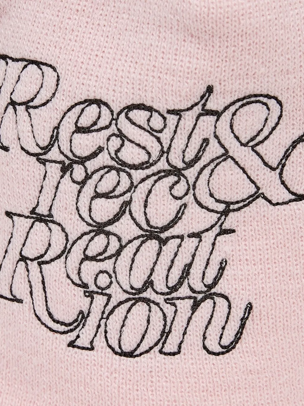 Rest&recreation Logo-stitch Beanie In Pink