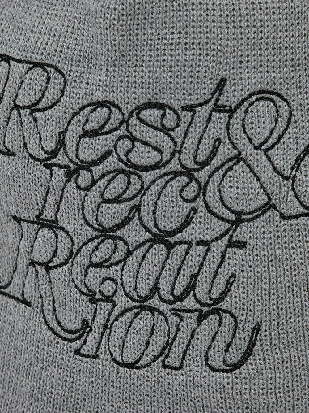 Rest&recreation Logo-embroidered Beanie In Gray