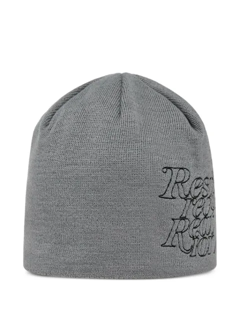 Rest&Recreation logo-embroidered beanie