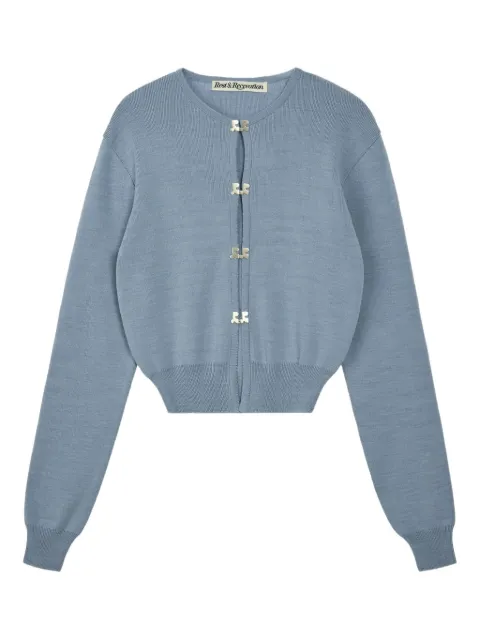 Rest&Recreation clip-fastening knit cardigan