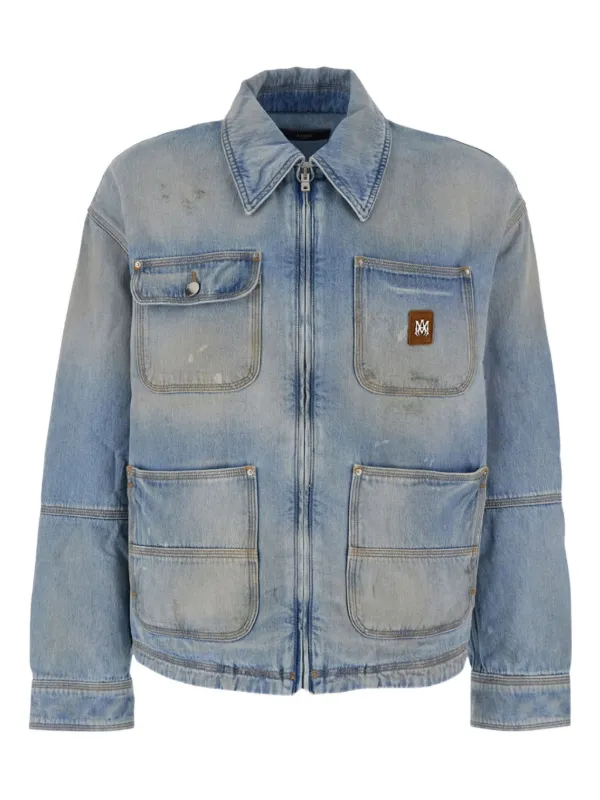 AMIRI デニムジャケット | ブルー | FARFETCH JP AMIRI デニムジャケット | ブルー | FARFETCH JP