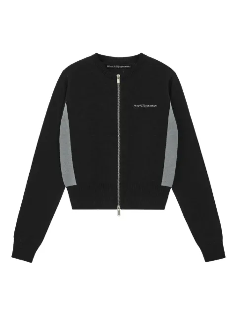 Rest&Recreation round-neck zip-up cardigan