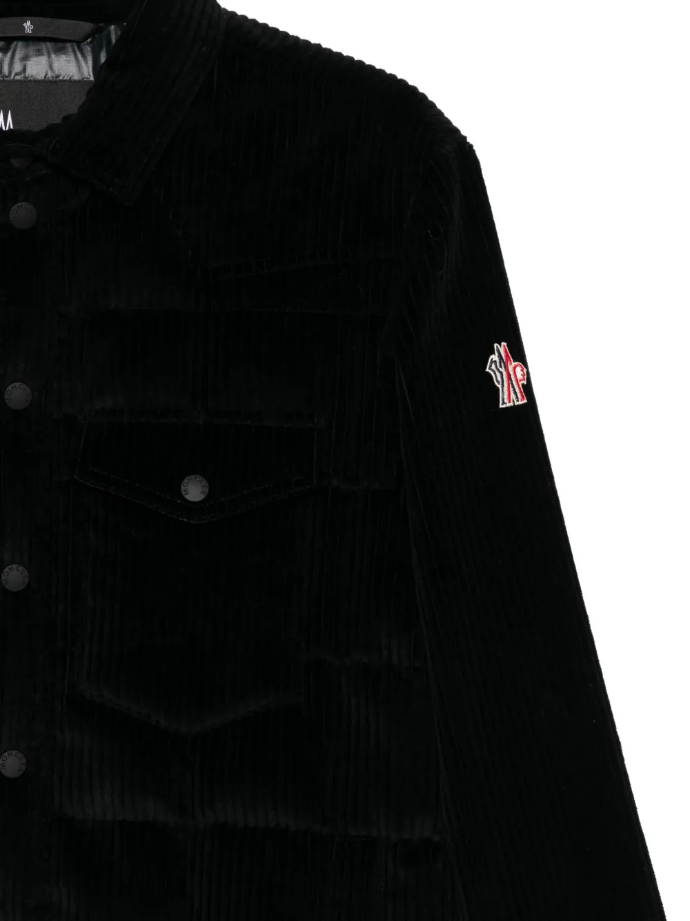 Moncler Grenoble Ribfluwelen shirtjack Zwart