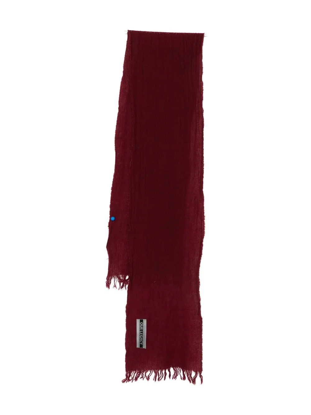 Our Legacy Fringed Scarf In Red