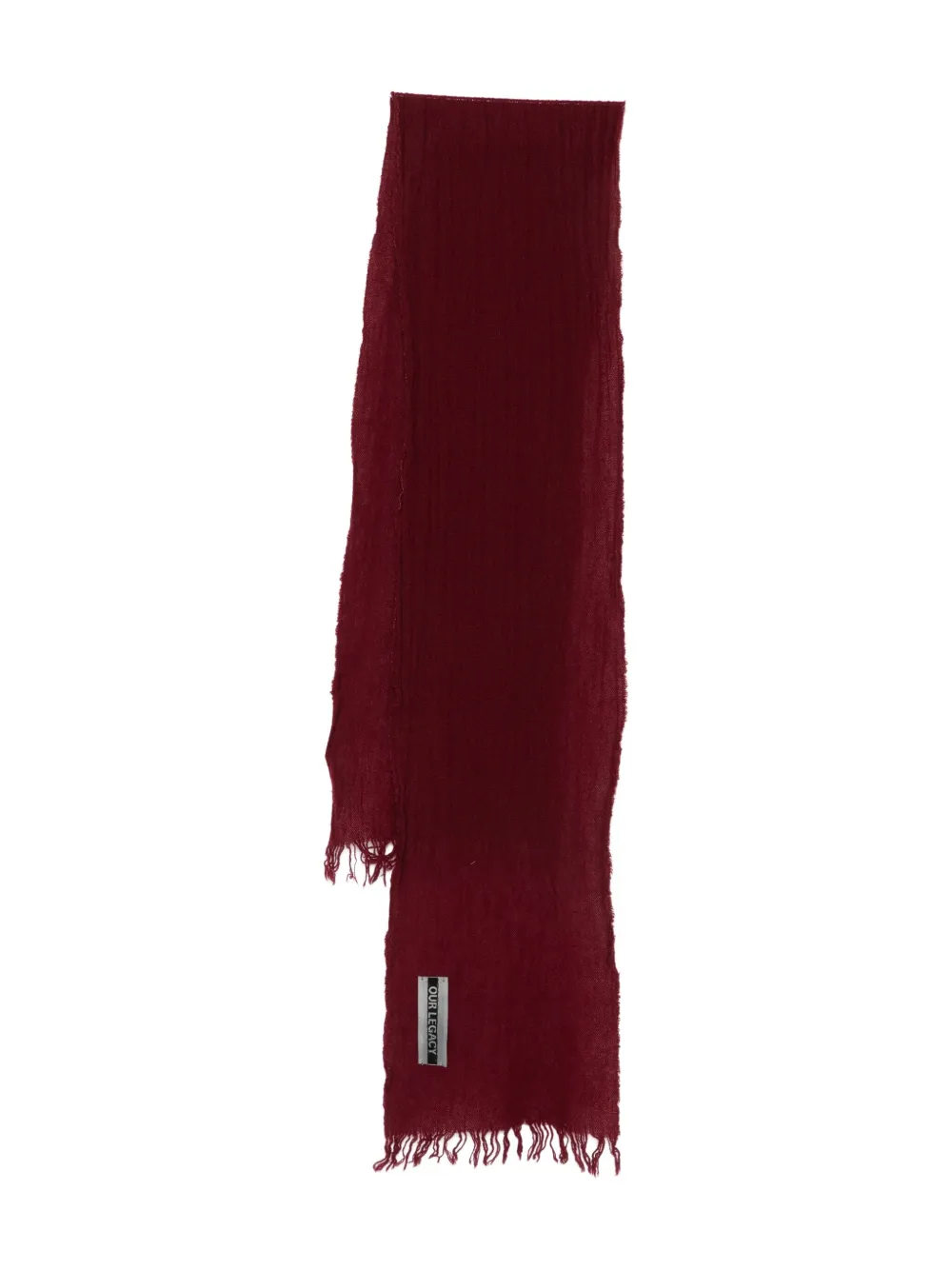 OUR LEGACY fringed scarf | Red | Image 1