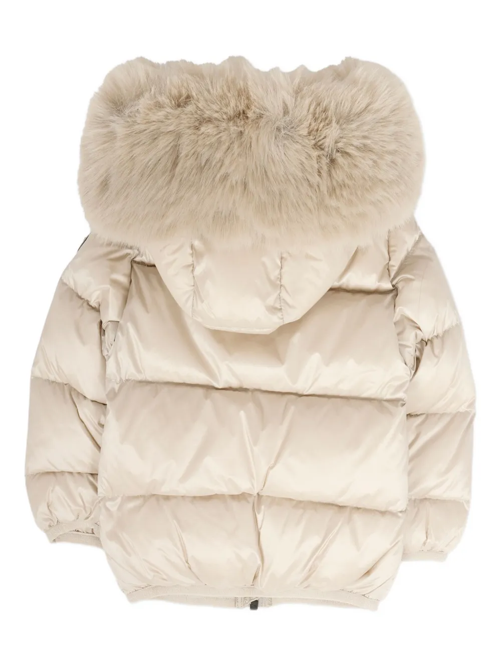 Colmar Fur-trimmed Quilted Jacket In Neutral