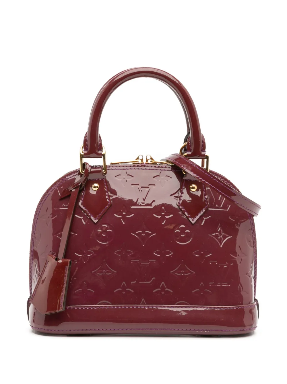 Louis Vuitton Pre-Owned 2014 モノグラム ヴェルニ アルマ BB サッチェルバッグ - レッド Louis Vuitton Pre-Owned 2014 モノグラム ヴェルニ アルマ BB サッチェルバッグ - レッド