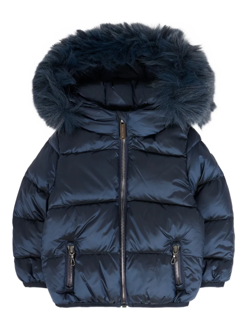 Colmar Fur-trimmed Quilted Jacket In Blue