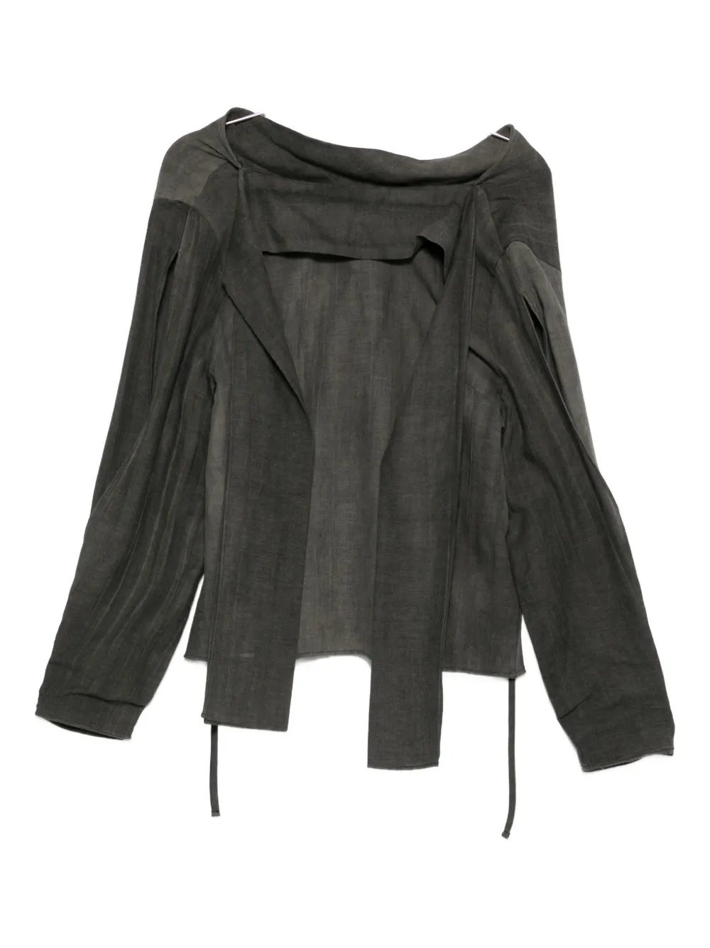 OUR LEGACY cotton-wool tie blouse | Grey | Image 1
