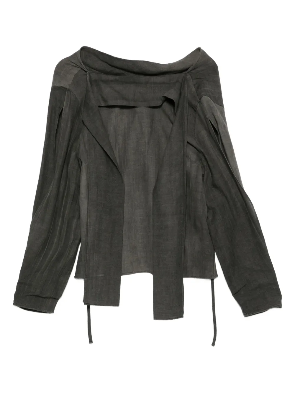OUR LEGACY blusa con moño | gris | Image 1