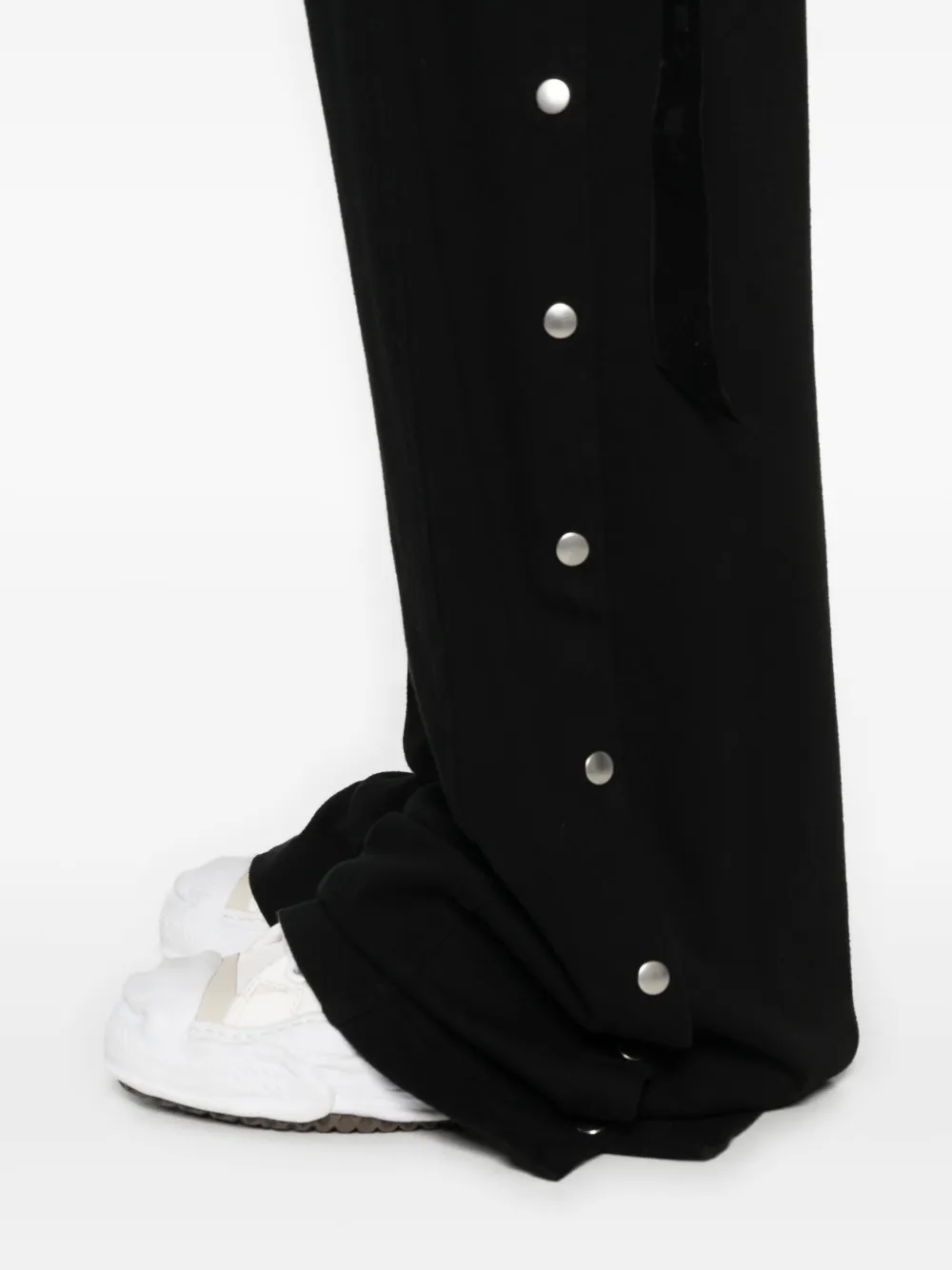 Rick Owens Drkshdw Drawstring Wide-leg Trousers In Black