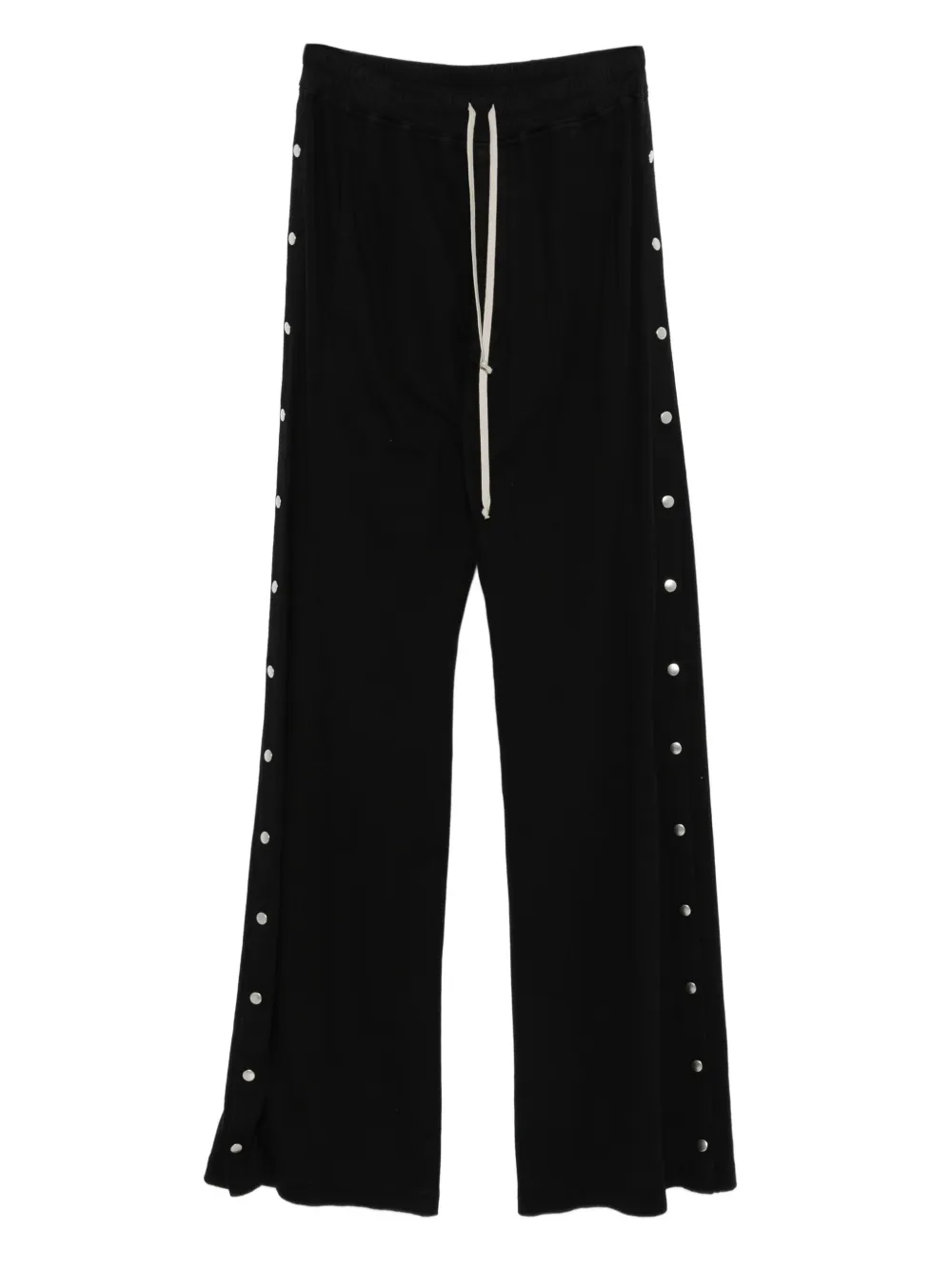 Rick Owens DRKSHDW ドローストリング ワイドパンツ - ブラック Rick Owens DRKSHDW ドローストリング ワイドパンツ - ブラック