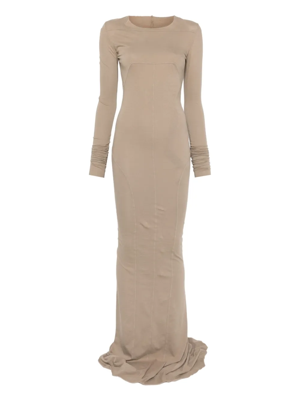 Rick Owens Drkshdw Long Sleeve Dress In Neutral