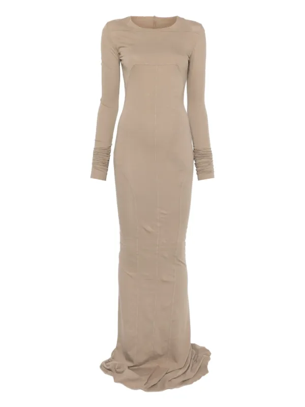 Rick Owens Long Sleeve Dress - Neutrals Rick Owens Long Sleeve Dress - Neutrals