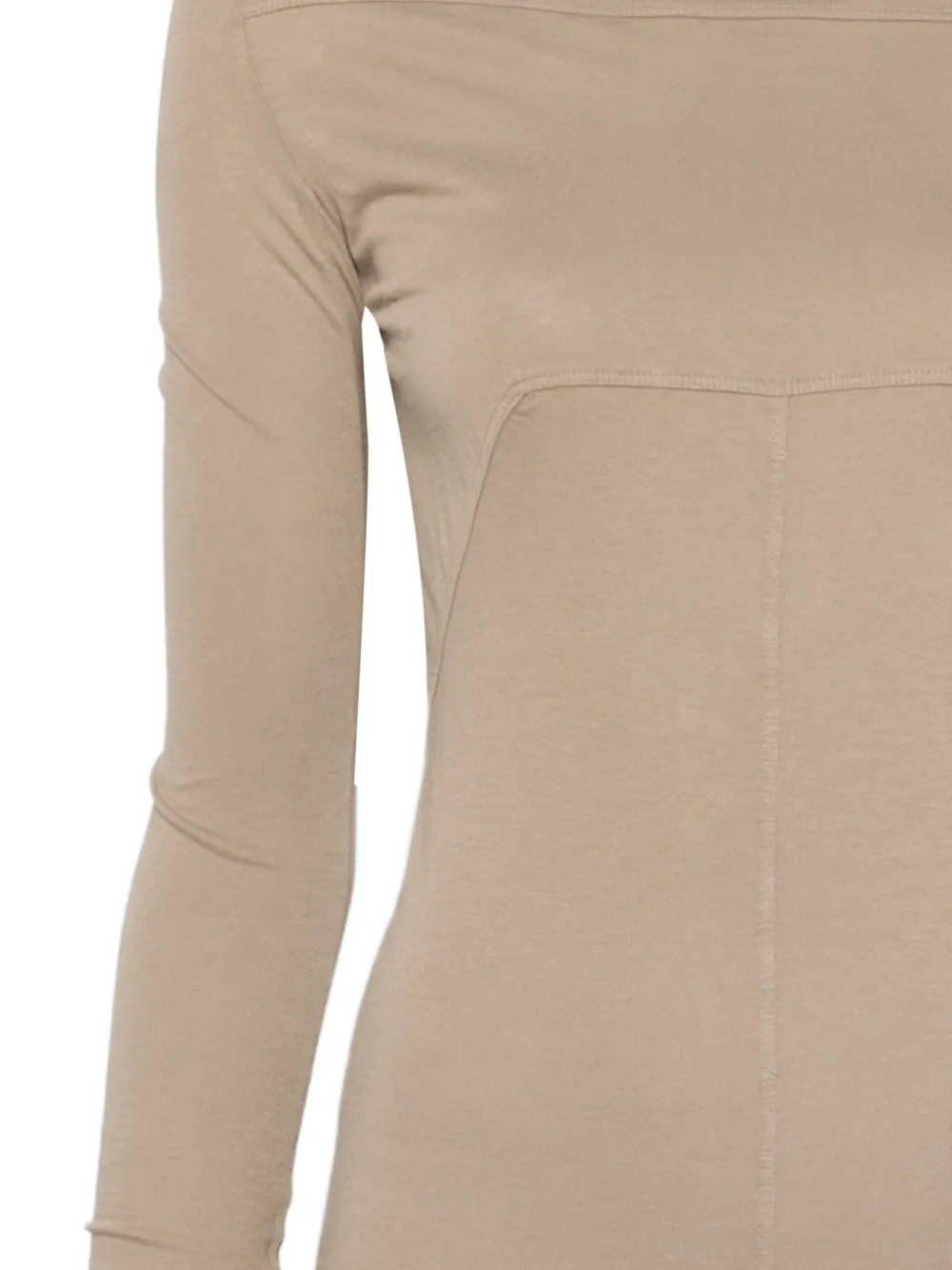 Rick Owens Drkshdw Long Sleeve Dress In Neutral