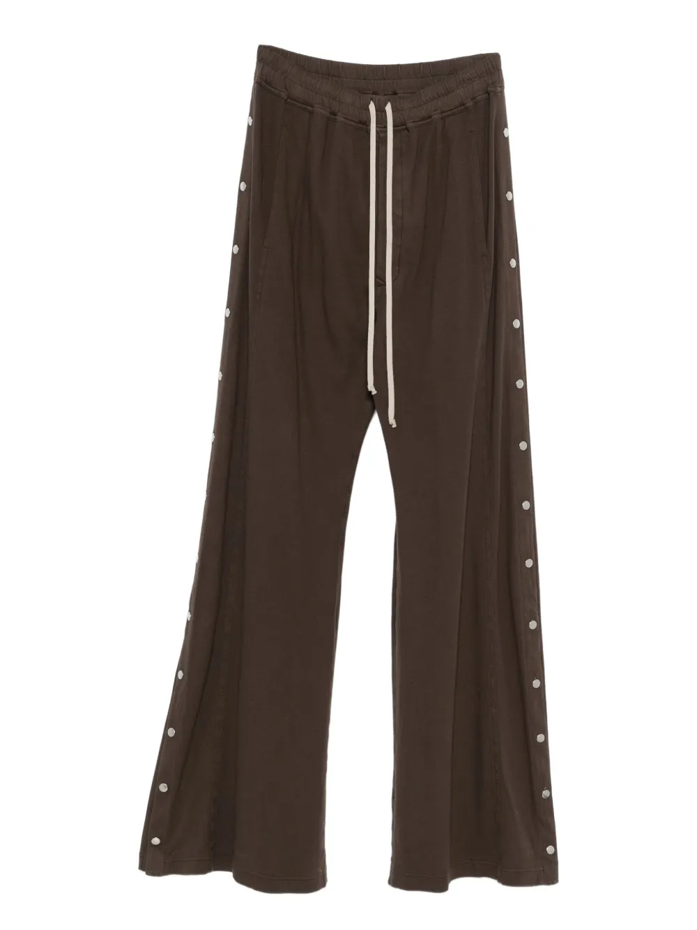 Rick Owens Drkshdw Drawstring Wide-leg Trousers In Brown