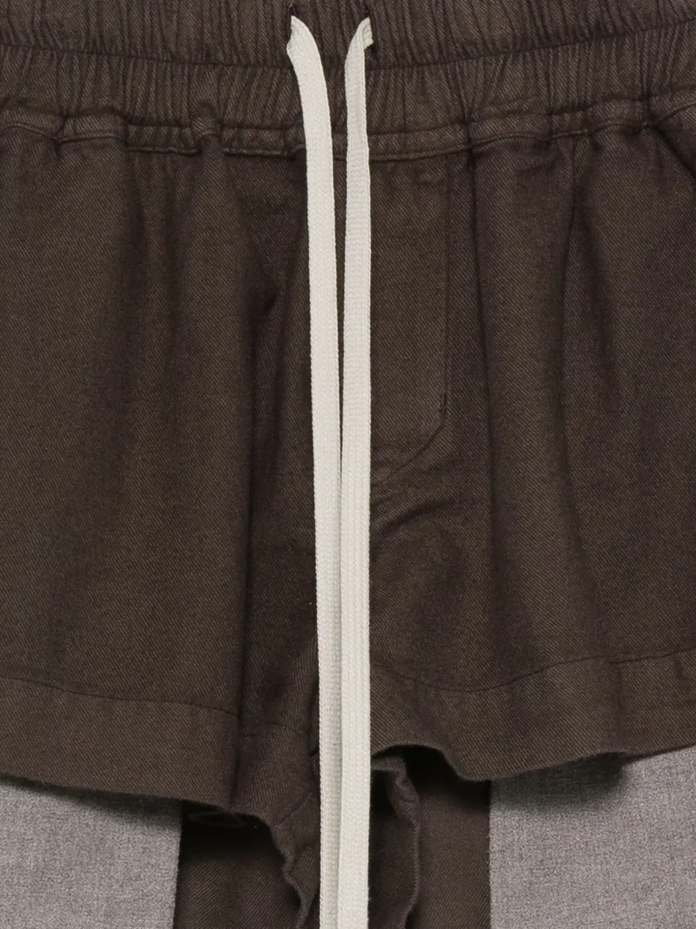 Rick Owens Drkshdw Drawstring-waist Shorts In Brown
