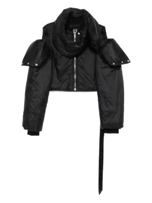 rick owens Drkshdw 09aw レザースリーブジャケット Rick Owens DRKSHDW Asymmetrical zip-front Jacket | Grey | FARFETCH