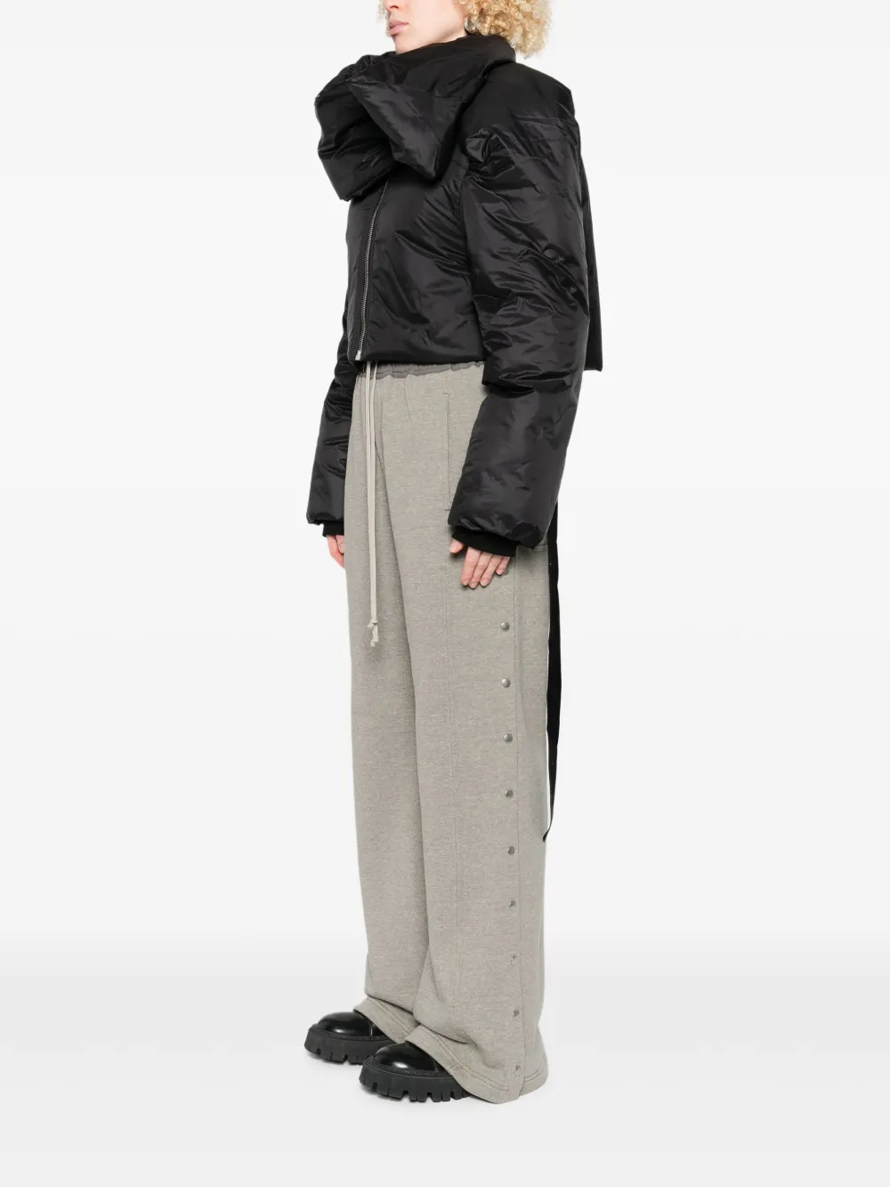 Rick Owens DRKSHDW Convertible donsjack Zwart