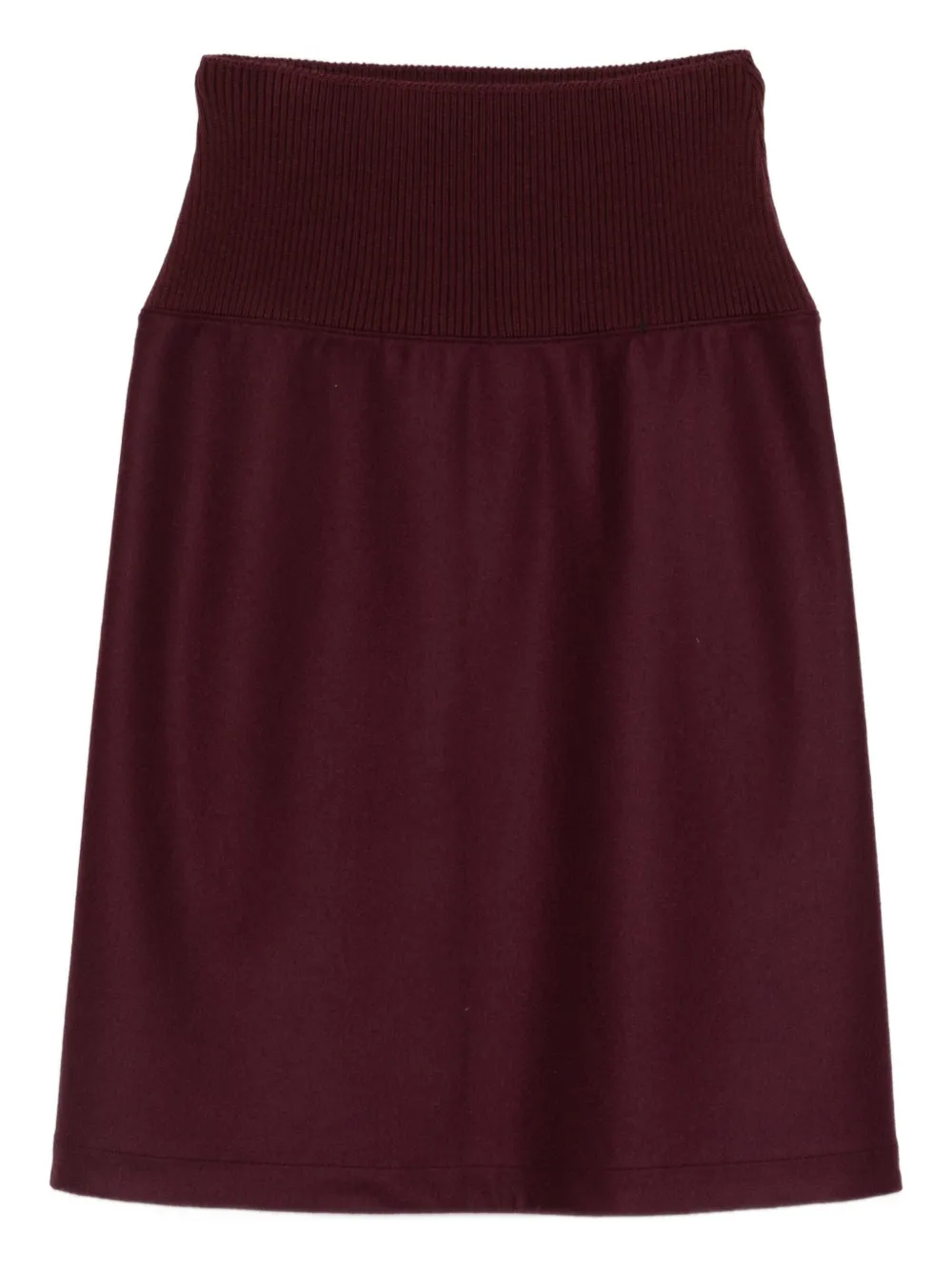 Jil Sander ribbed-waist skirt | Red | Image 1