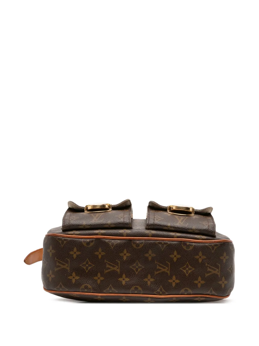 Pre-owned Louis Vuitton 2006 Monogram Hudson Gm Crossbody Bag In Brown