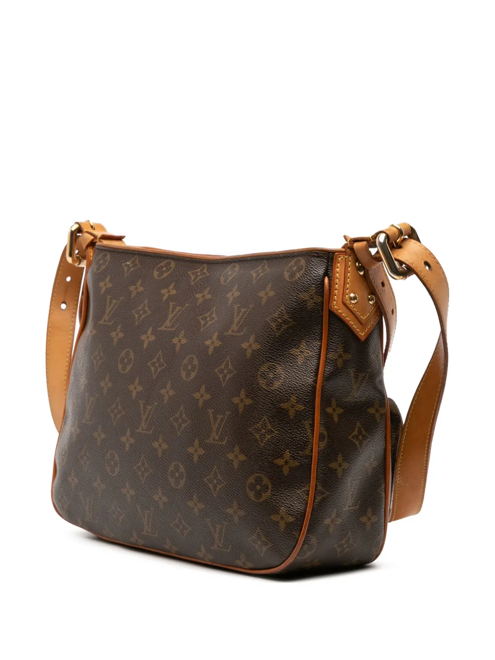 Pre-owned Louis Vuitton 2006 Monogram Hudson Gm Crossbody Bag In Brown