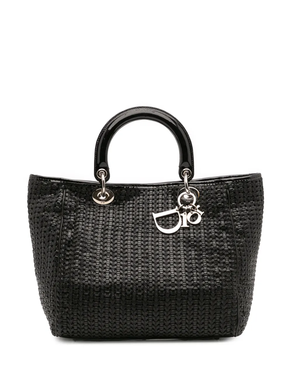 Christian Dior Pre-Owned 2008 ミディアム ウーブン レザー ソフト レディ ディオール ハンドバッグ - Christian Dior Pre-Owned 2008 ミディアム ウーブン レザー ソフト レディ ディオール ハンドバッグ -