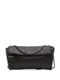 CHANEL Pre-Owned 2014-2015 Quilted Laminated Fabric Chain Evening crossbody bag - Black