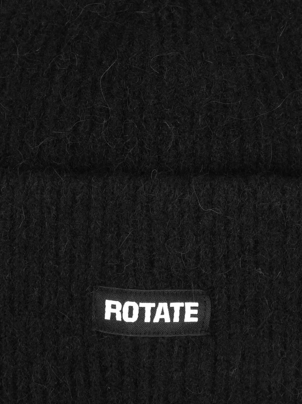 Rotate Birger Christensen Logo-patch Beanie Hat In Black