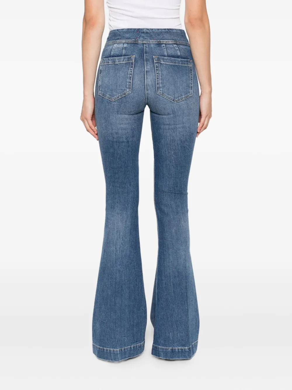 Seafarer Flap-pocket Flared Jeans In Blue