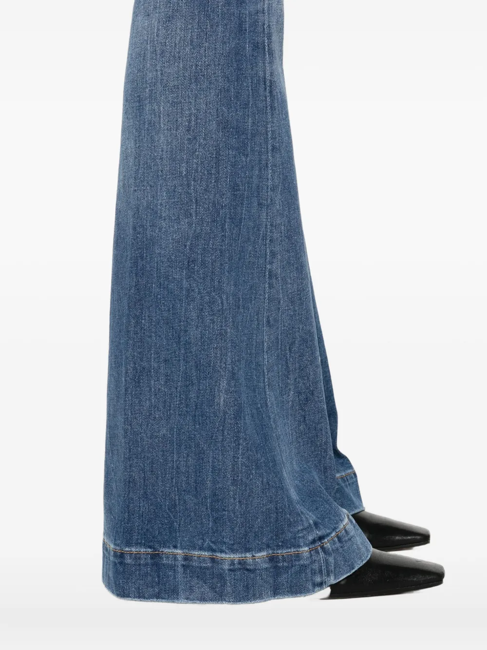 Seafarer Flap-pocket Flared Jeans In Blue