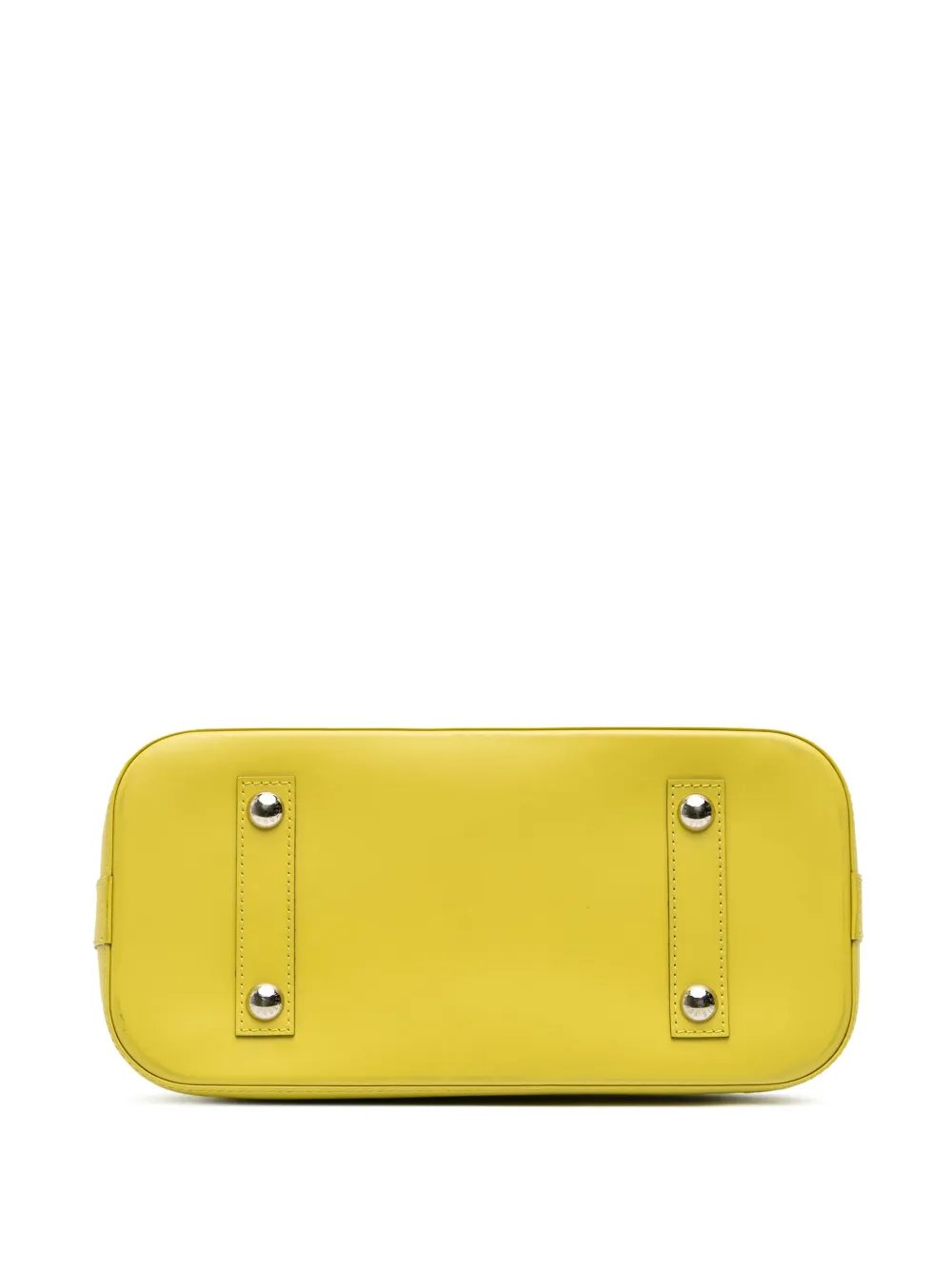 Pre-owned Louis Vuitton 2014 Epi Alma Pm Handbag In Yellow