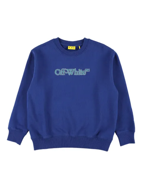 Off-White سويت شيرت مطرز بشعار الماركة