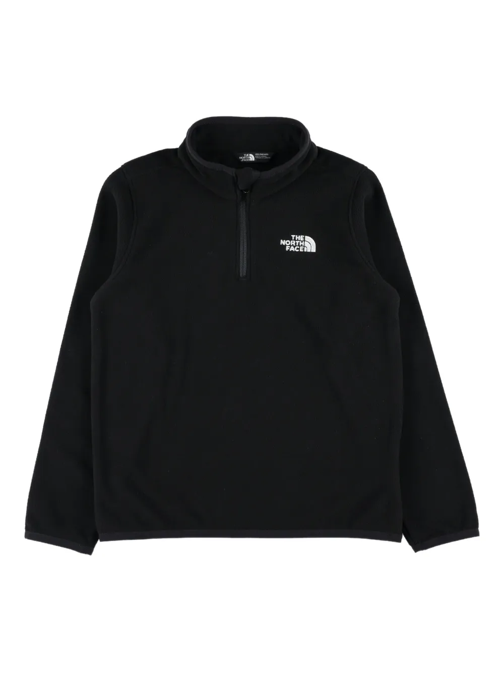 The North Face Kids Glacier ハーフジップ トップ - ブラック The North Face Kids Glacier ハーフジップ トップ - ブラック