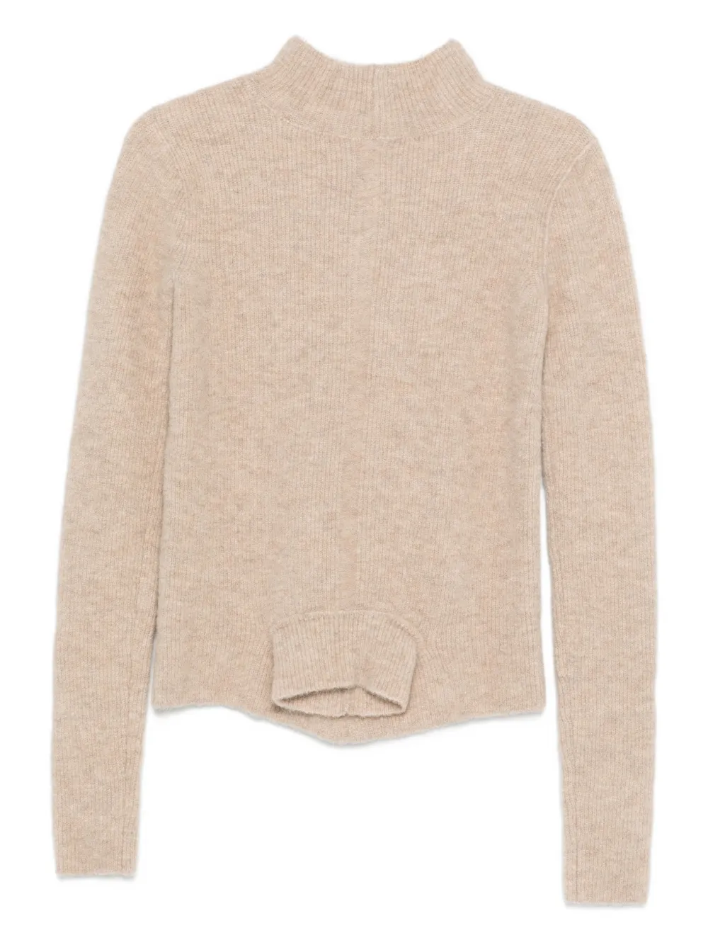 Rick Owens Mock-neck Sweater In Pink
