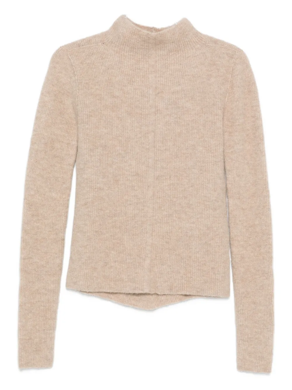 Rick Owens Mock-neck Sweater In Pink