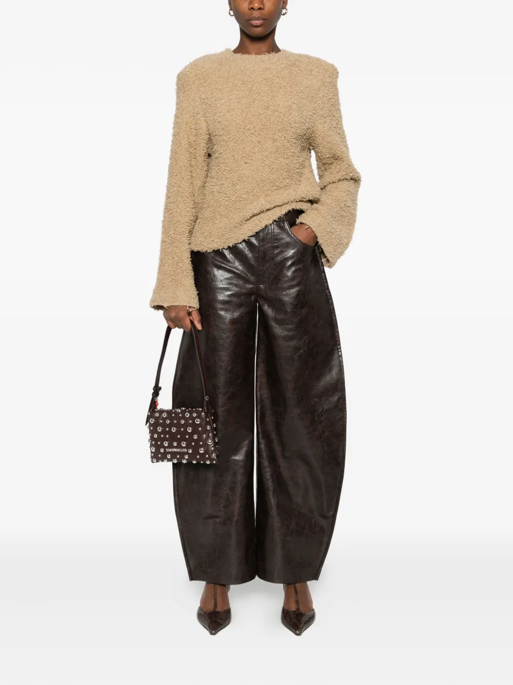 Séfr leather flared trousers | Flared & Bell-Bottom Pants | Image 2