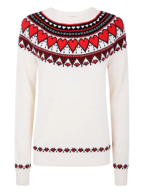 MC2 Saint Barth nordic-style heart print sweater