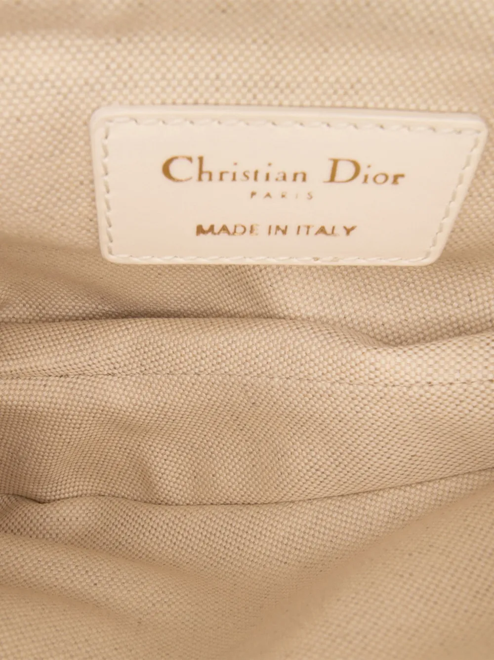 Pre-owned Dior 2020 Mini Oblique Canvas Saddle Bag Satchel In White