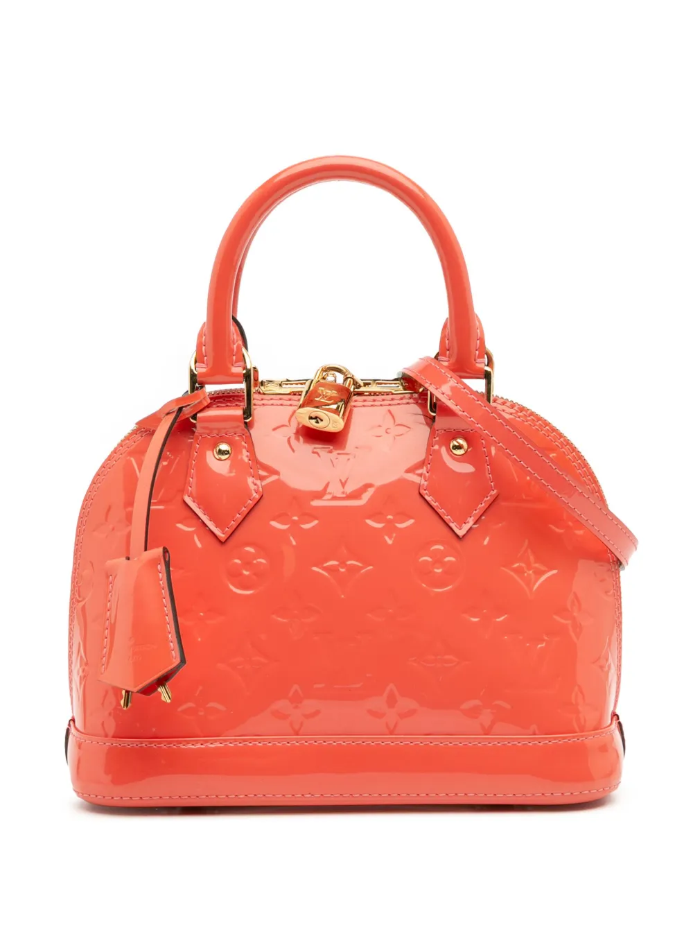 Louis Vuitton Pre-Owned 2014 モノグラム ヴェルニ アルマ BB サッチェルバッグ - オレンジ Louis Vuitton Pre-Owned 2014 モノグラム ヴェルニ アルマ BB サッチェルバッグ - オレンジ