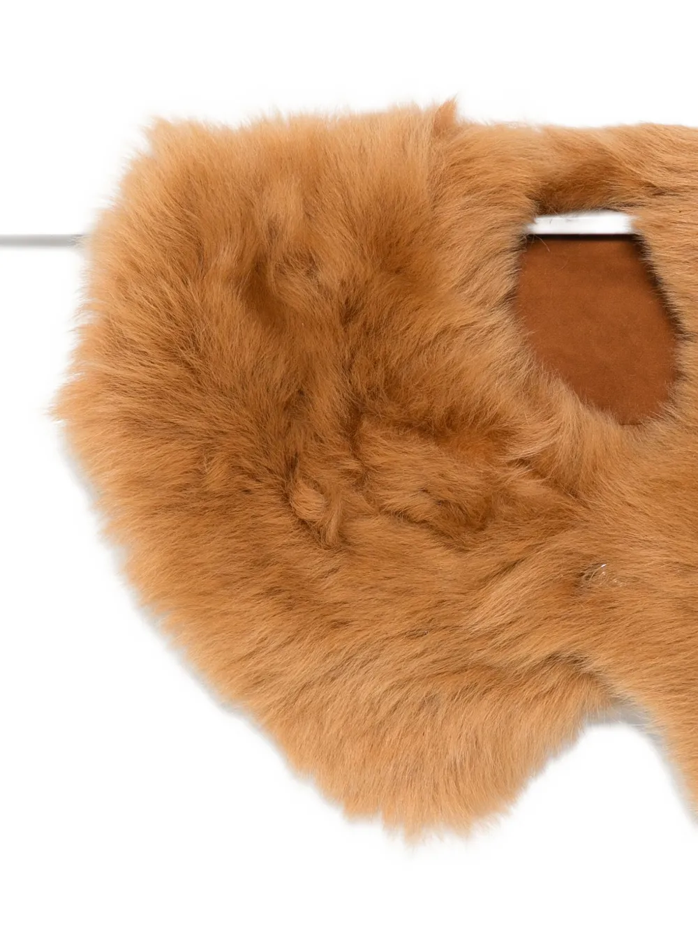 Séfr Shearling Scarf In Gold