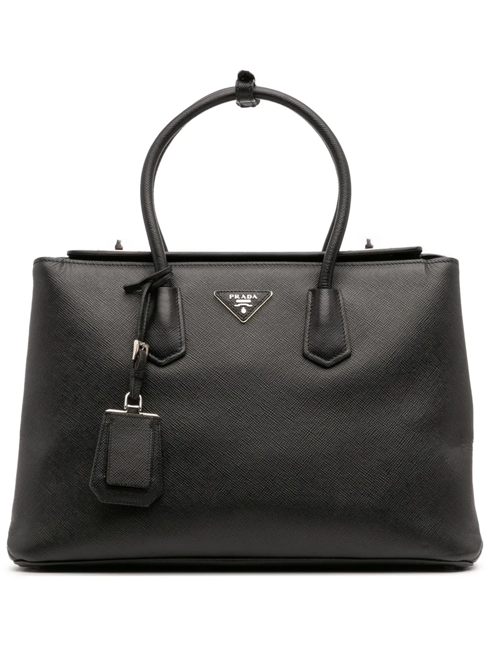 PRADA - ■極美品■ PRADA プラダ サフィアーノレザー 船 ネームタグ ネームホルダー バッグチャーム アイボリー系×マルチカラー FI5764 PRADA □極美品□ プラダ サフィアーノレザー 船 ネームタグ