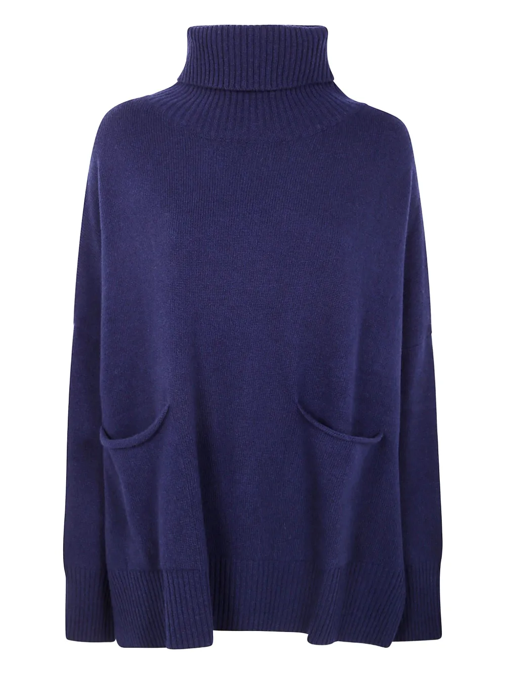 Ma'ry'ya two-pocket roll-neck sweater - ブルー Ma'ry'ya two-pocket roll-neck sweater - ブルー