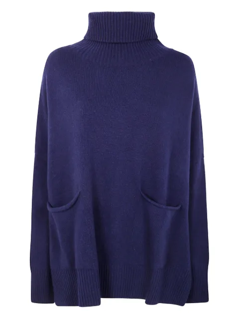 Ma'ry'ya two-pocket roll-neck sweater