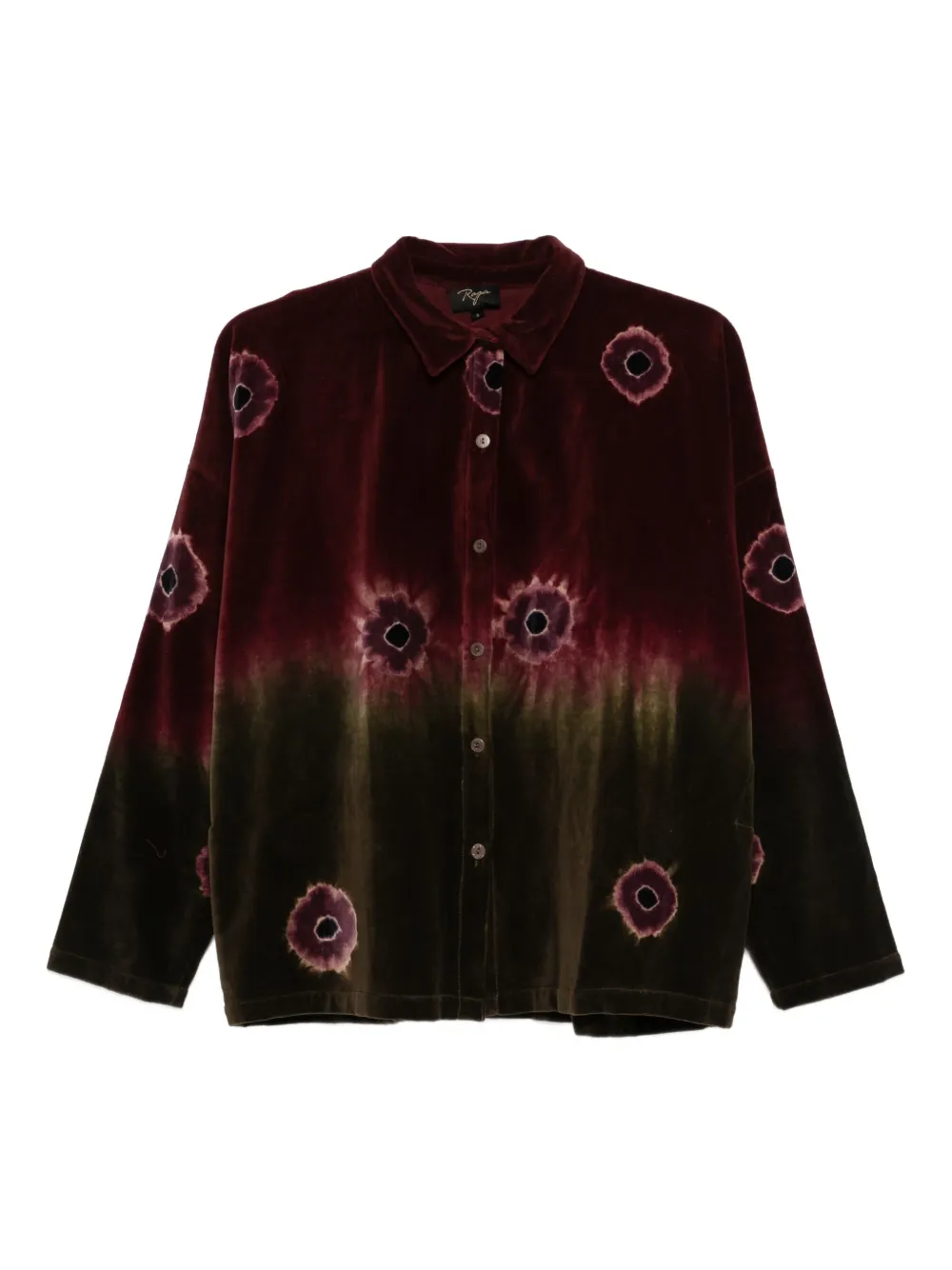 YAVI tie-dye buttoned shirt | Red | Image 1