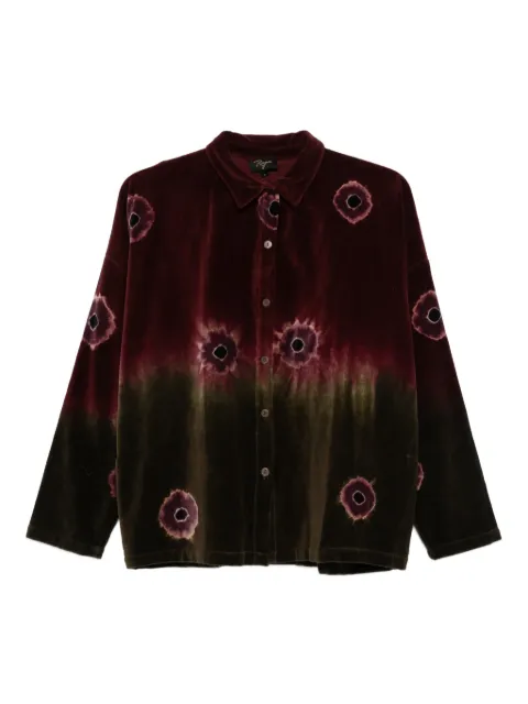 YAVI tie-dye buttoned shirt