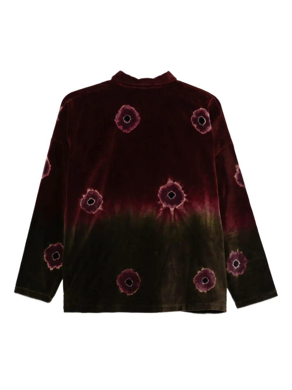 YAVI tie-dye buttoned shirt - Rood