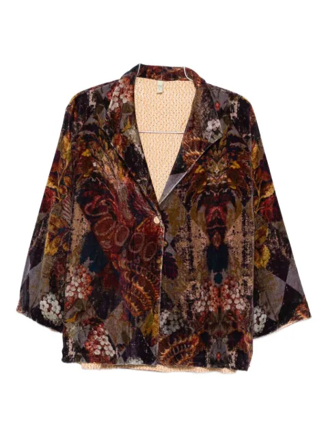 YAVI floral-pattern jacket